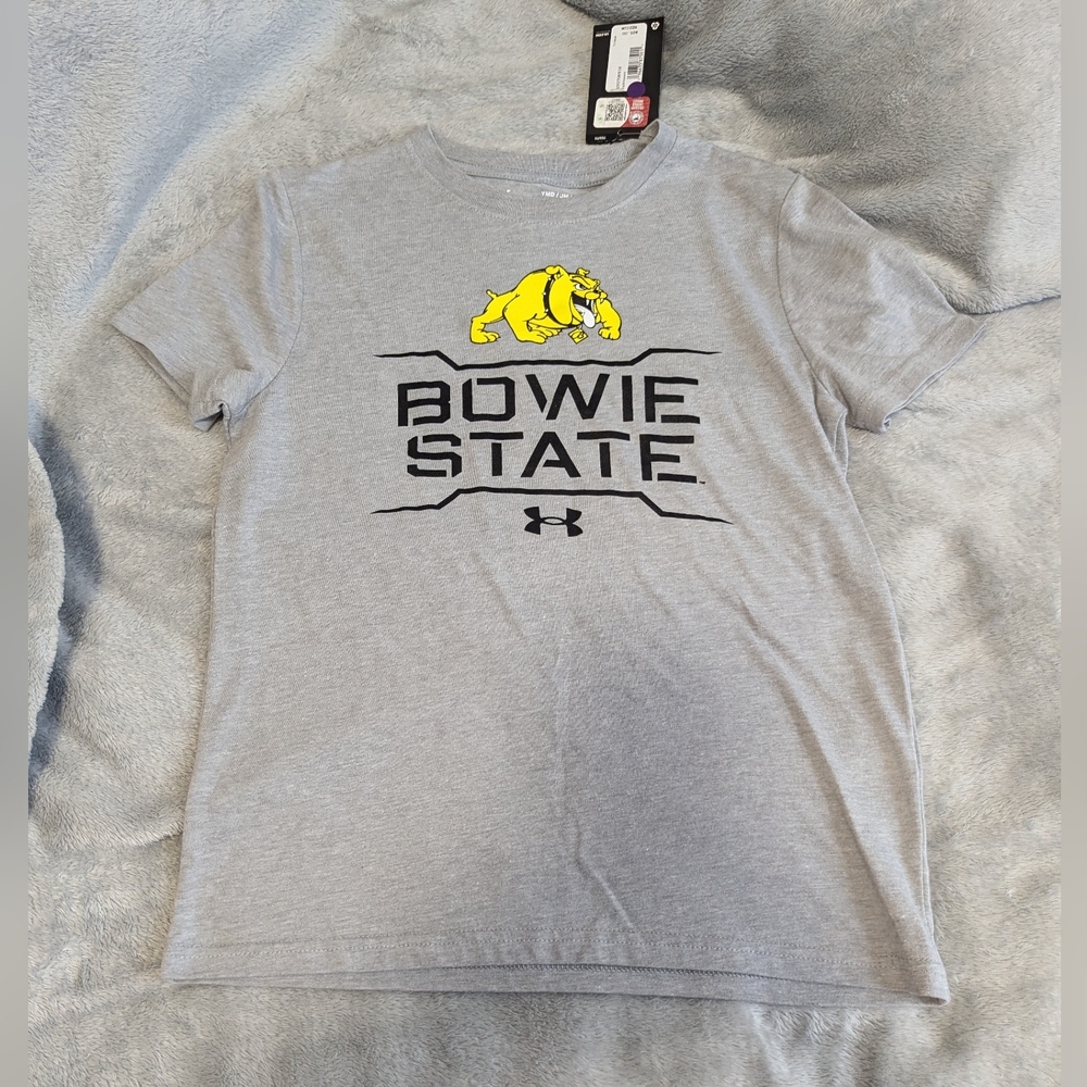 Bowie State under Armour girls short sleeve shirt Sz: M NWT